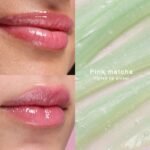Lip gloss pink matcha